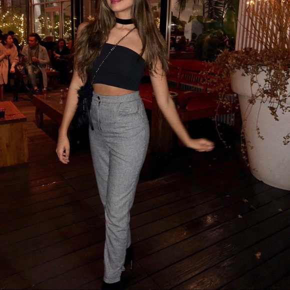 LF Checkered Slacks - Picture 2 of 5